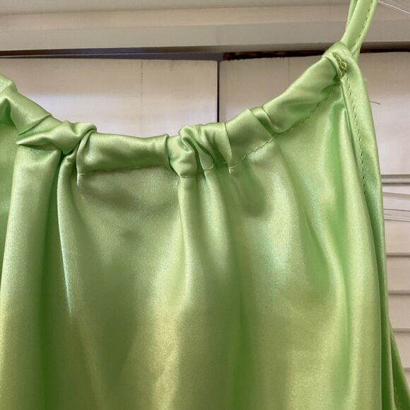 Nicole Miller Lime Green Tank Top Silky, Size XS NWT - Picture 11 of 14